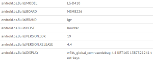 GFXBench results for LG-D410