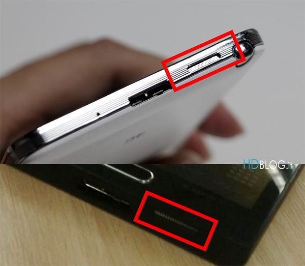 Rumoured Samsung Galaxy F speaker grille position